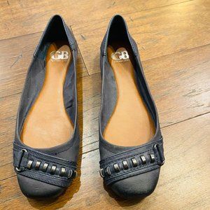 Gianni Bini Leather Navy Flats